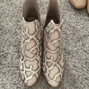 Steve Madden Snakeskin Patterned Ankle Boots